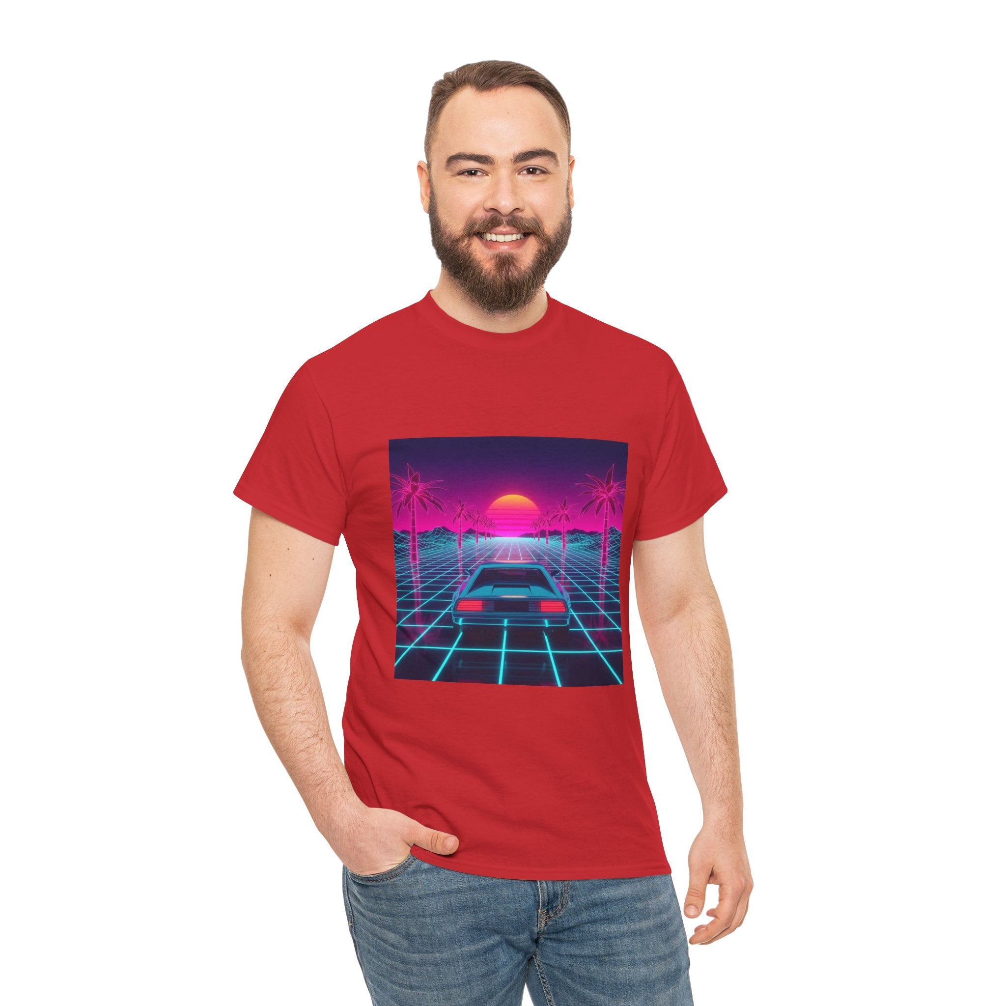 Retro Sunset Drive Tee - Vaporwave 80s Synthwave Car T-Shirt
