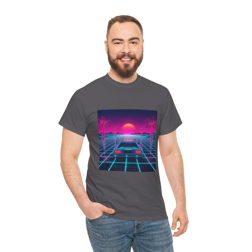 Retro Sunset Drive Tee - Vaporwave 80s Synthwave Car T-Shirt