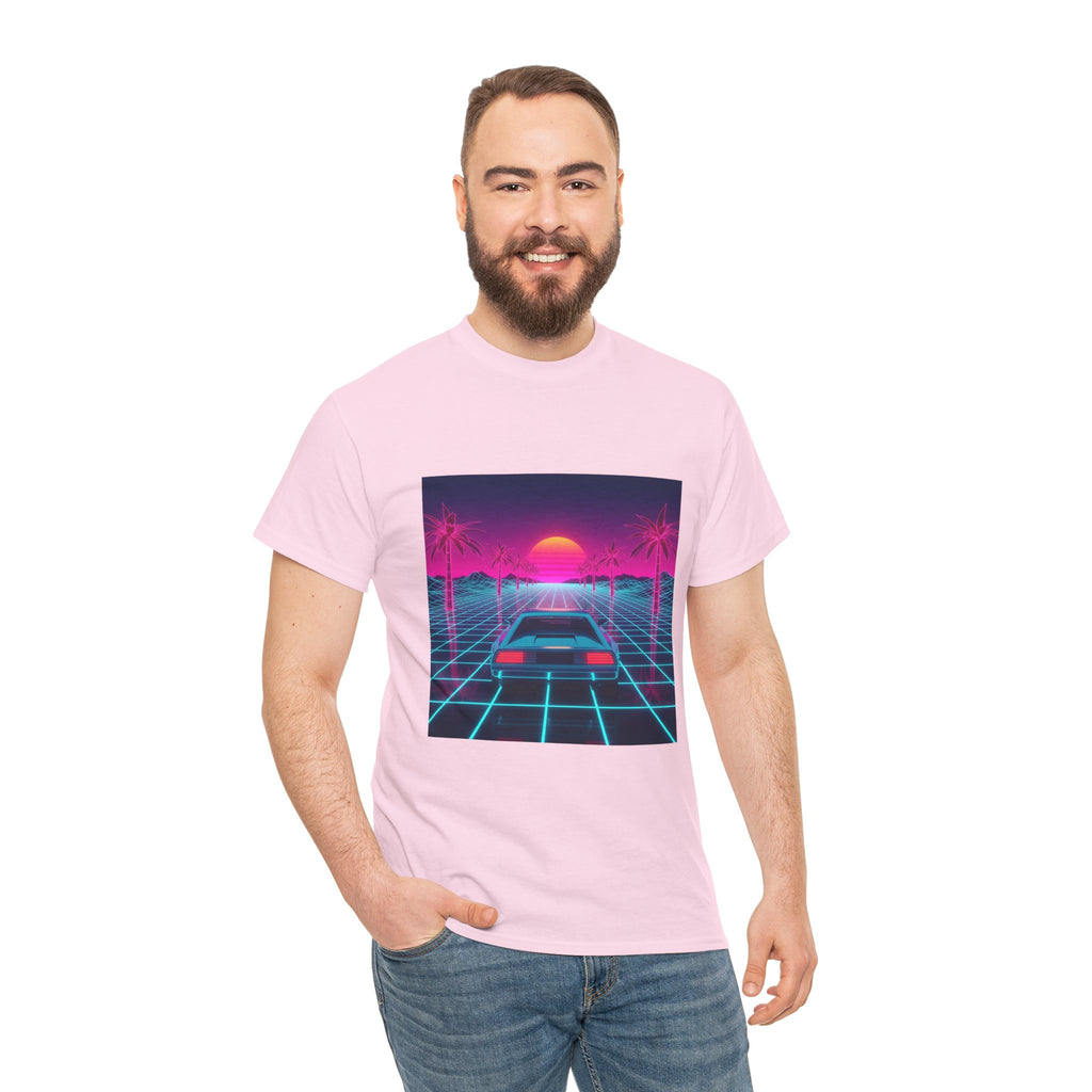 Retro Sunset Drive Tee - Vaporwave 80s Synthwave Car T-Shirt