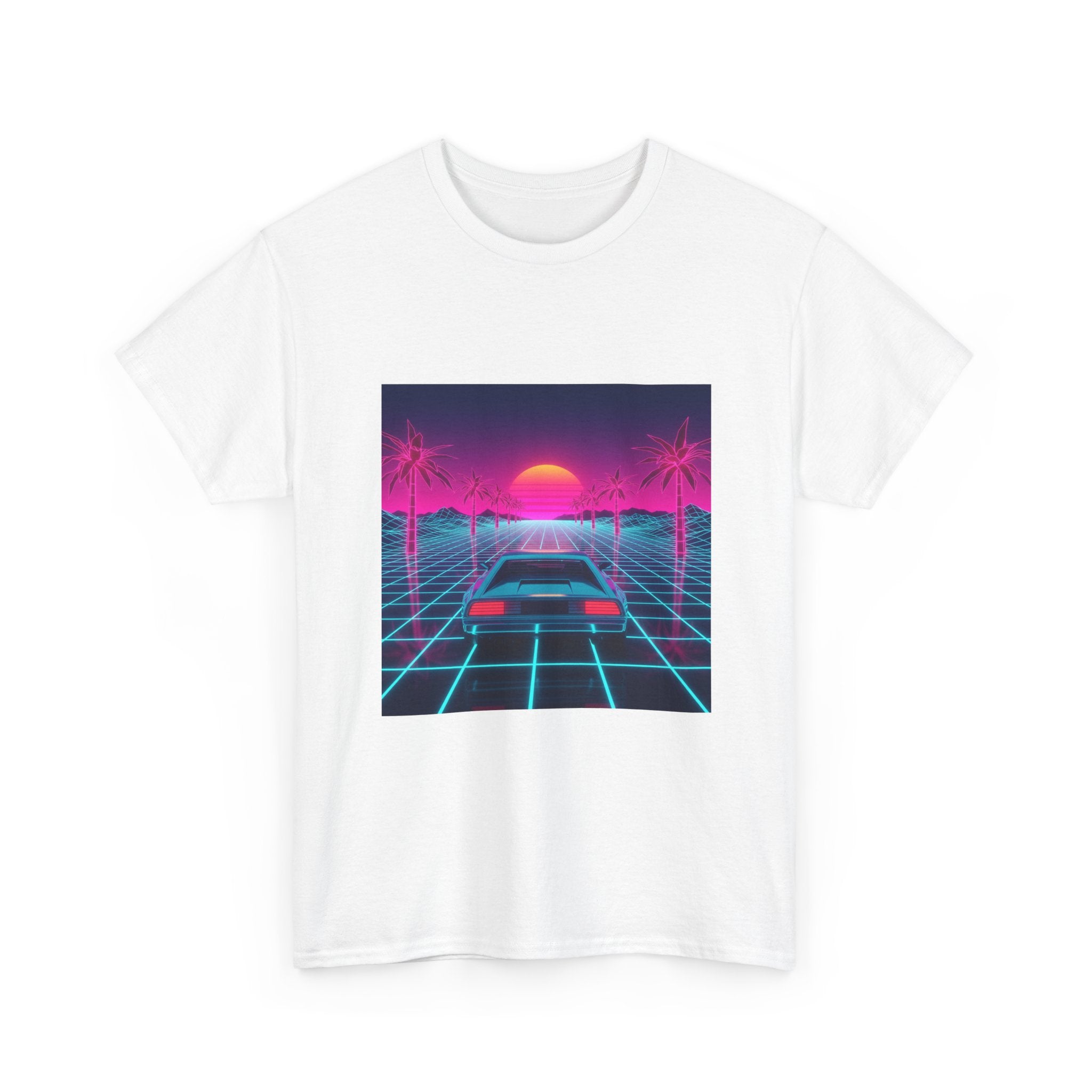 Retro Sunset Drive Tee - Vaporwave 80s Synthwave Car T-Shirt