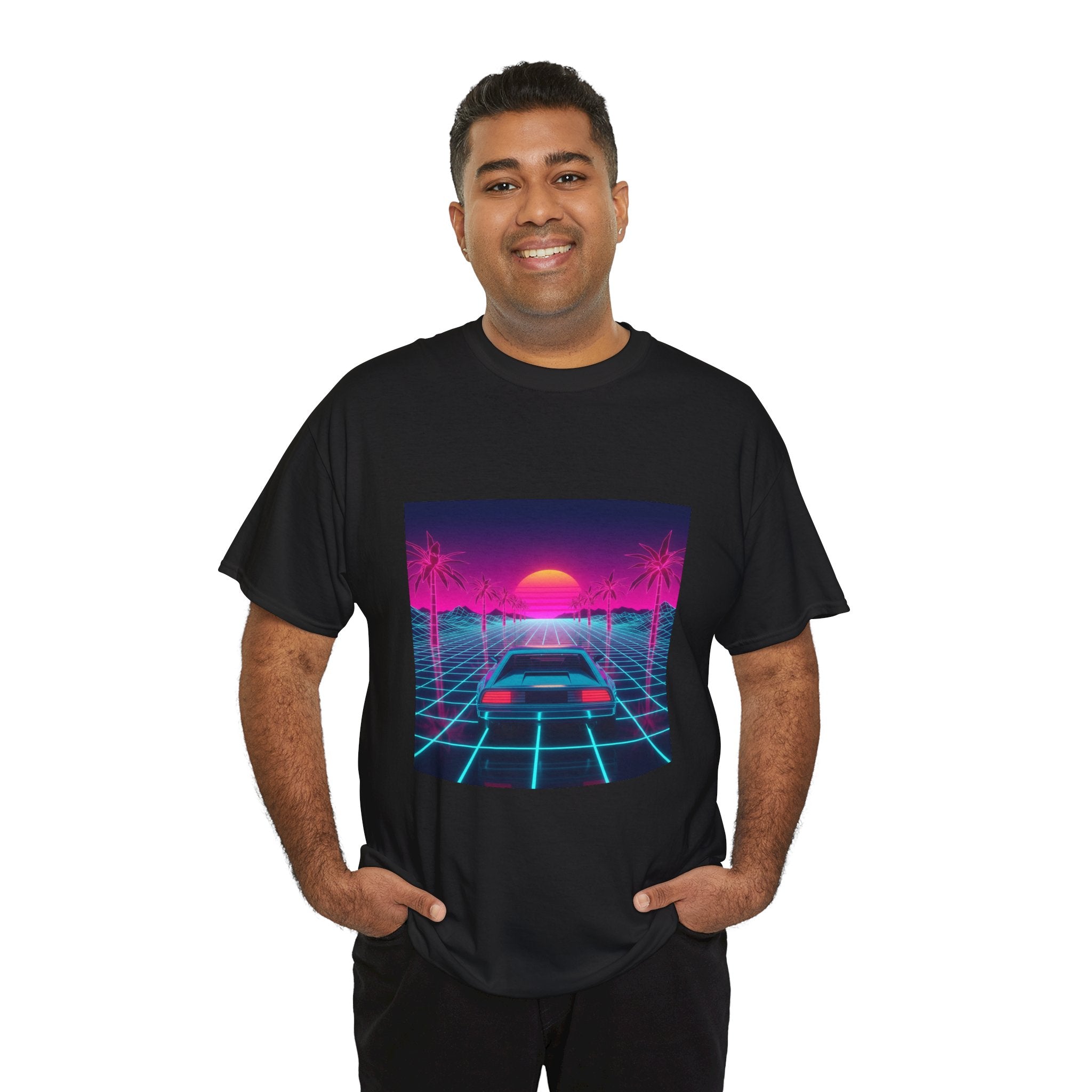 Retro Sunset Drive Tee - Vaporwave 80s Synthwave Car T-Shirt