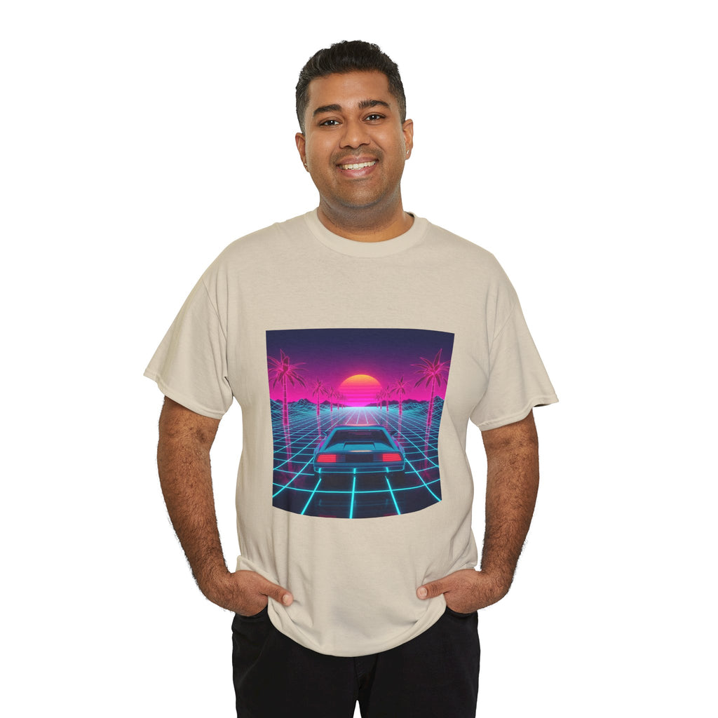 Retro Sunset Drive Tee - Vaporwave 80s Synthwave Car T-Shirt