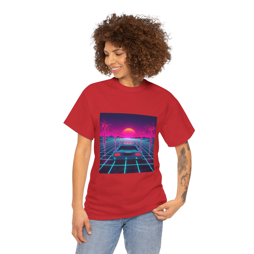Retro Sunset Drive Tee - Vaporwave 80s Synthwave Car T-Shirt