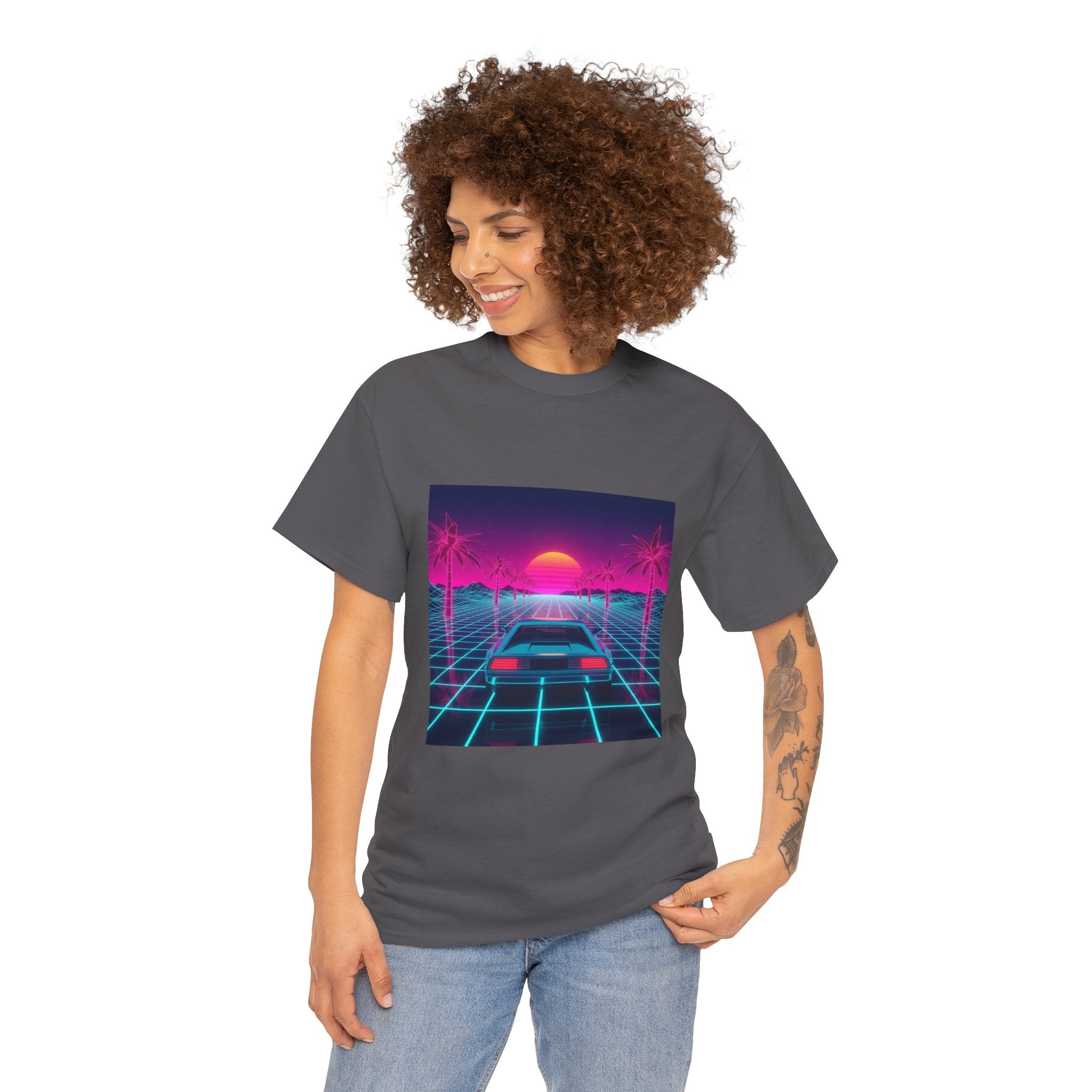 Retro Sunset Drive Tee - Vaporwave 80s Synthwave Car T-Shirt