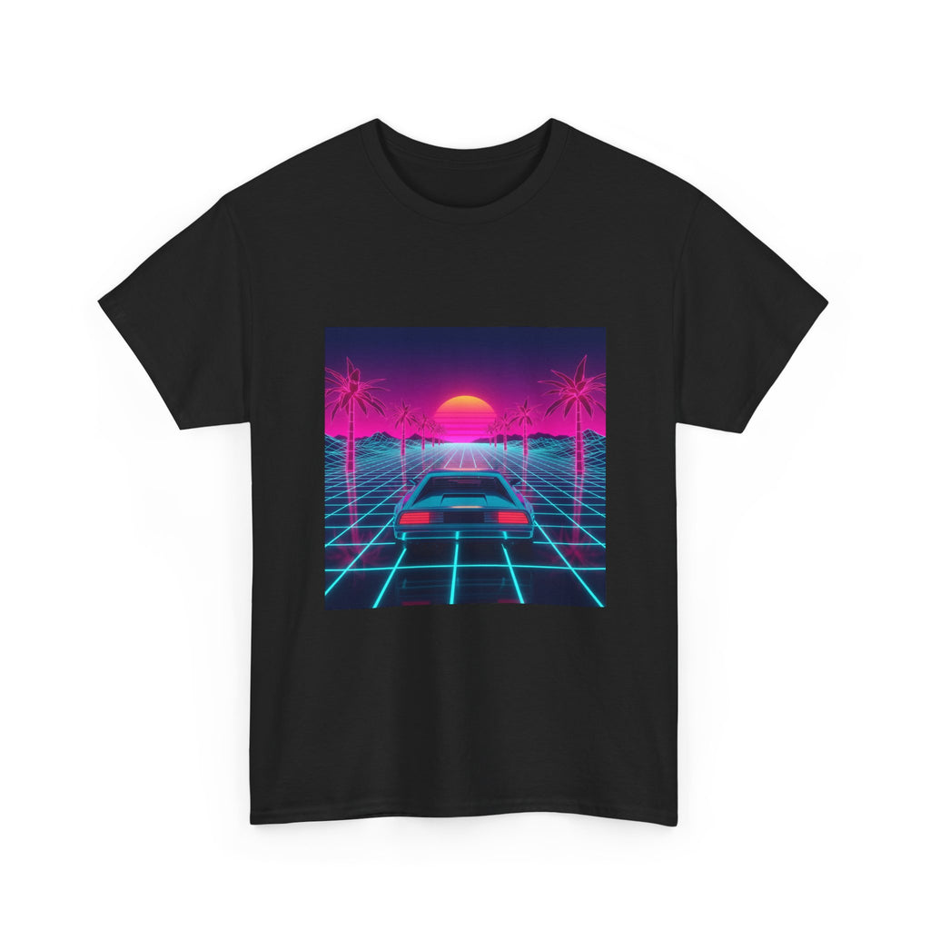 Retro Sunset Drive Tee - Vaporwave 80s Synthwave Car T-Shirt