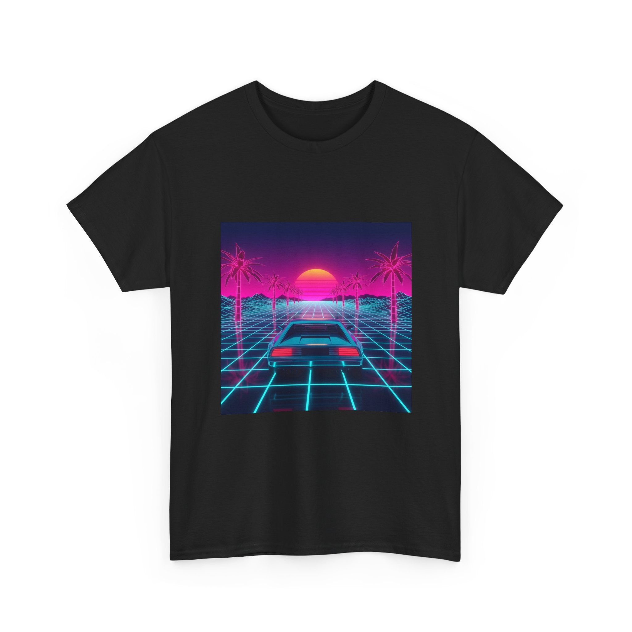 Retro Sunset Drive Tee - Vaporwave 80s Synthwave Car T-Shirt