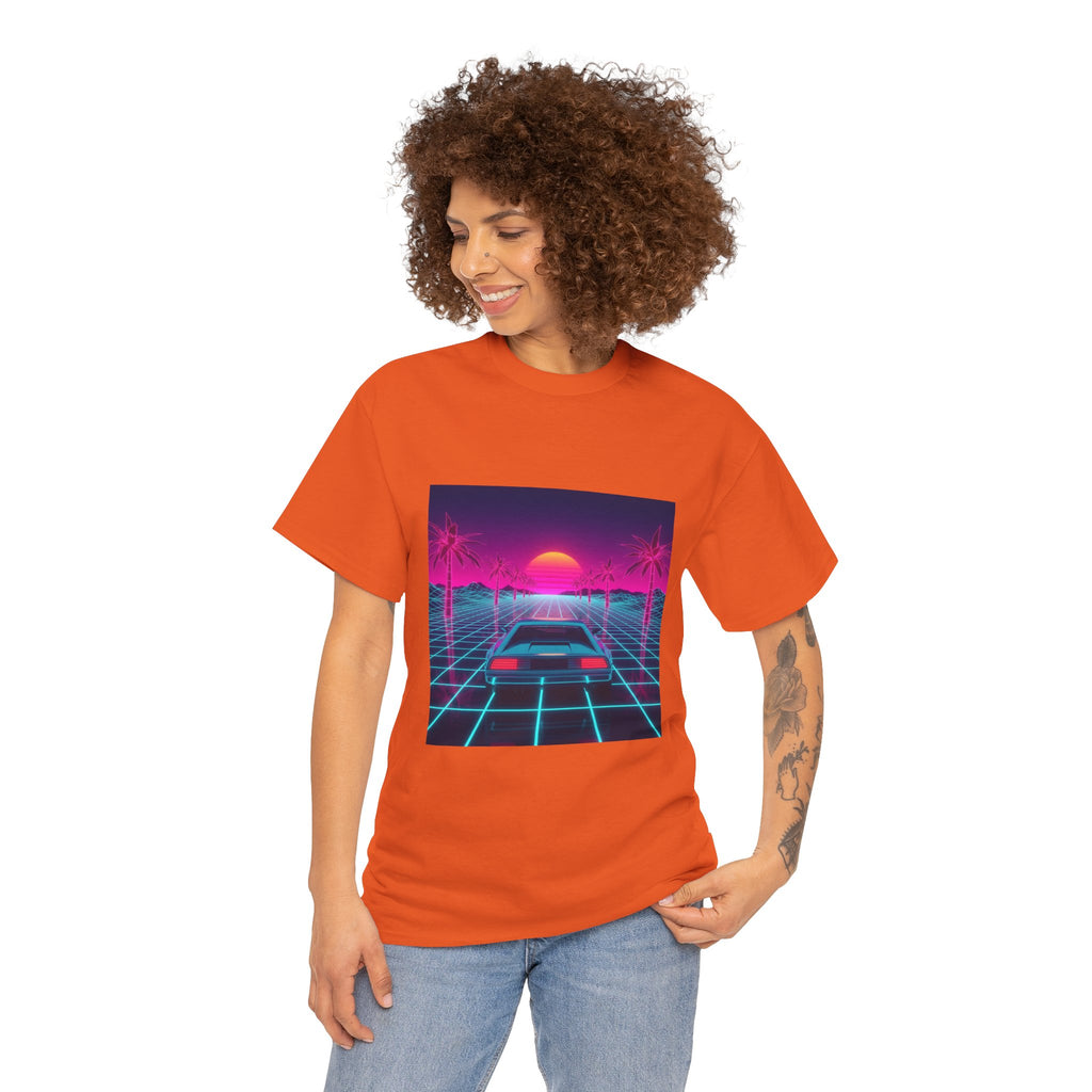 Retro Sunset Drive Tee - Vaporwave 80s Synthwave Car T-Shirt