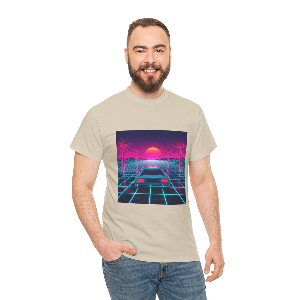 Retro Sunset Drive Tee - Vaporwave 80s Synthwave Car T-Shirt