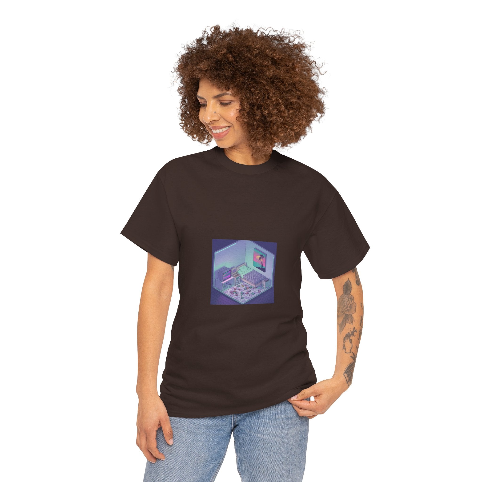 T-Shirt — Retro Vaporwave Computer Room Graphic Tee
