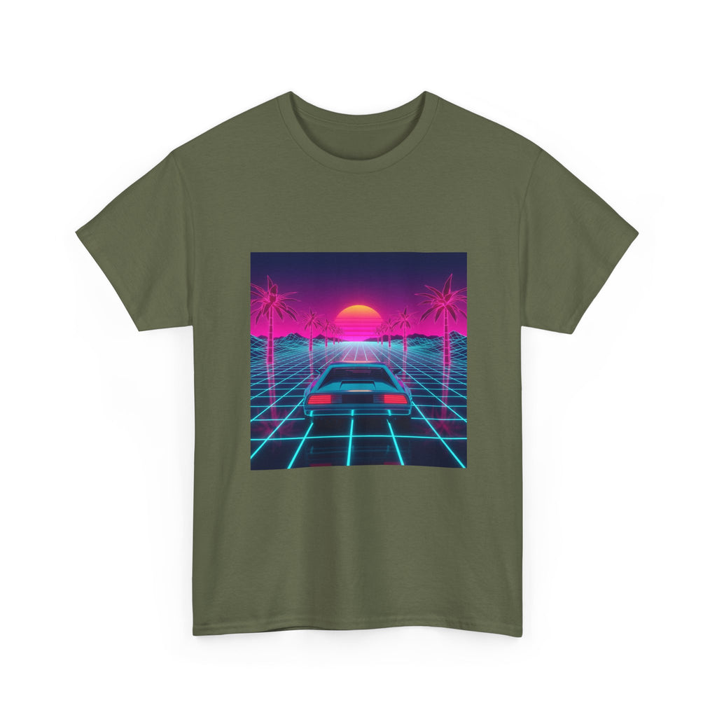 Retro Sunset Drive Tee - Vaporwave 80s Synthwave Car T-Shirt