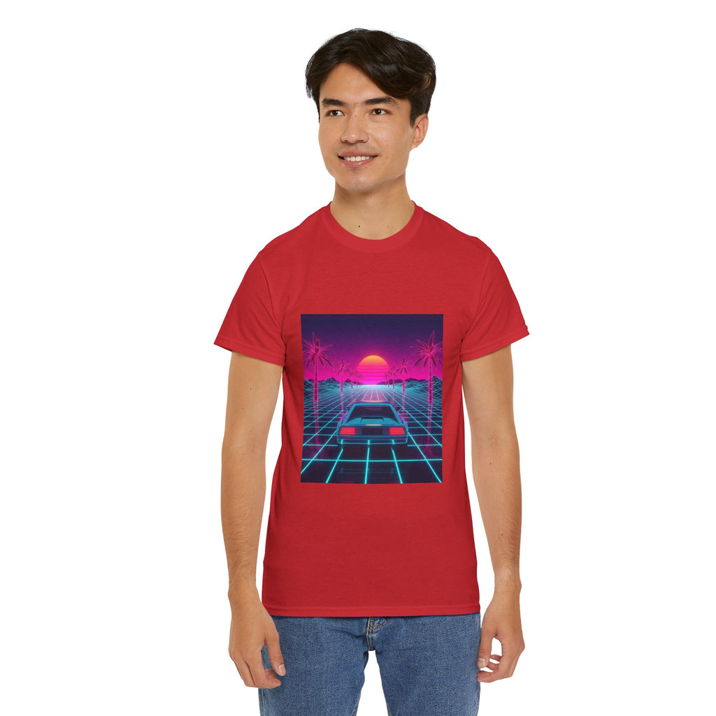 Retro Sunset Drive Tee - Vaporwave 80s Synthwave Car T-Shirt