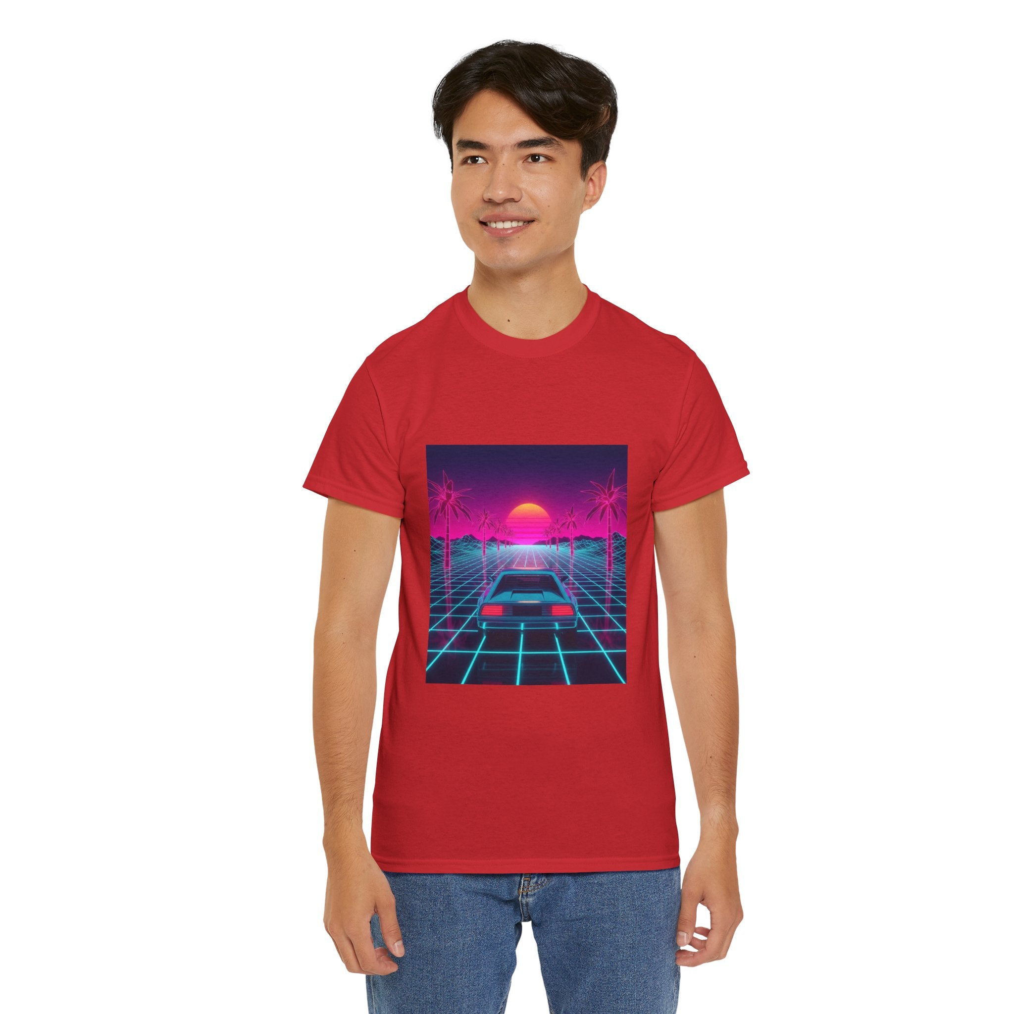 Retro Sunset Drive Tee - Vaporwave 80s Synthwave Car T-Shirt