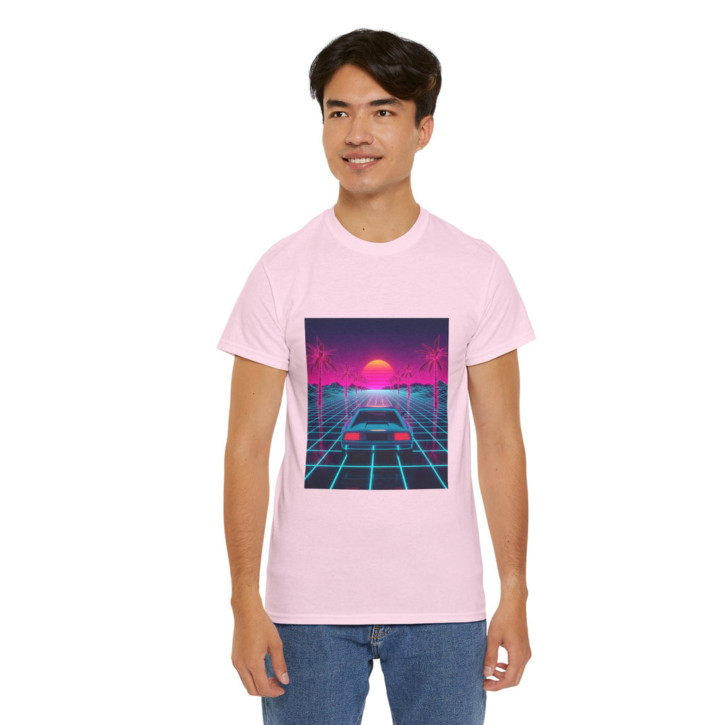 Retro Sunset Drive Tee - Vaporwave 80s Synthwave Car T-Shirt
