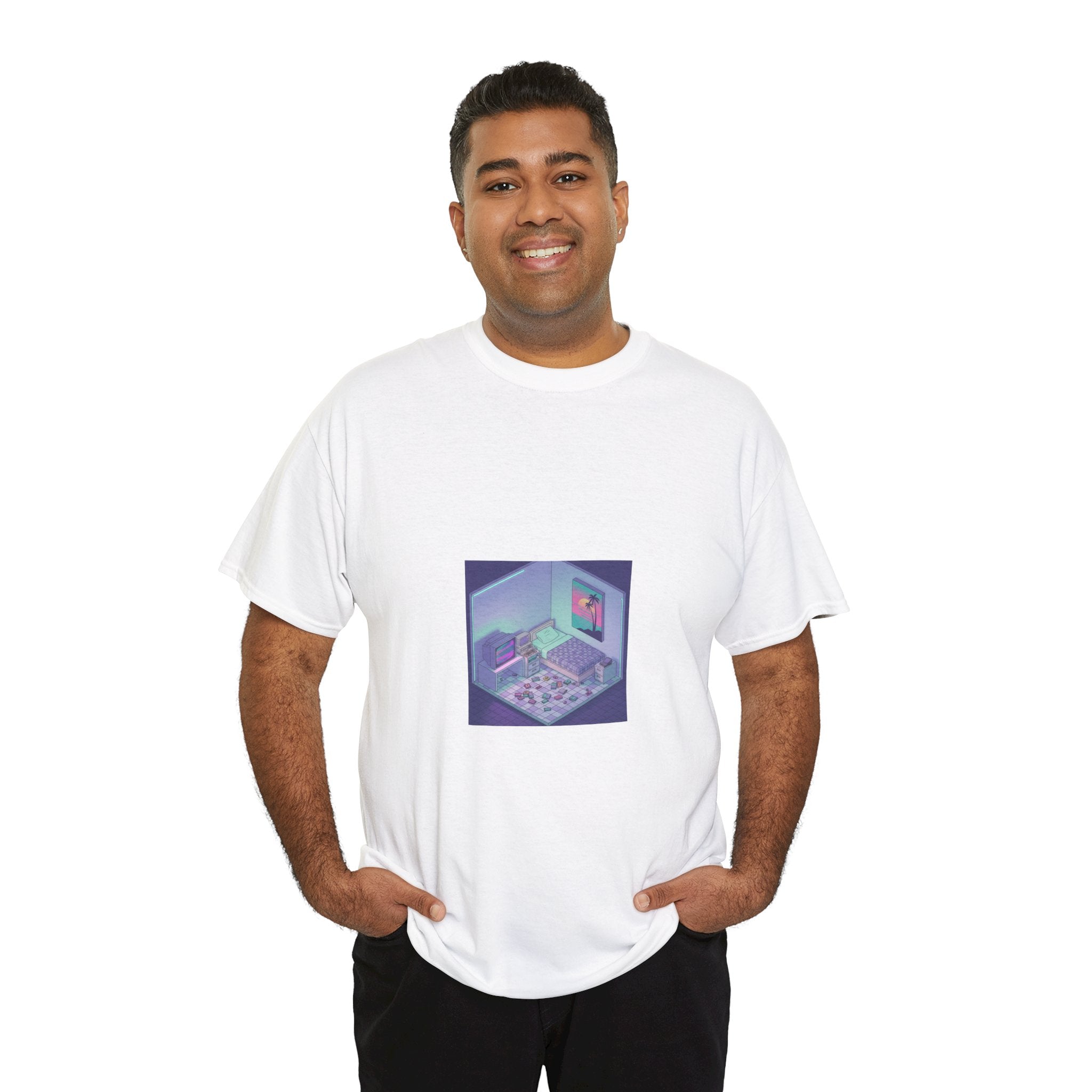 T-Shirt — Retro Vaporwave Computer Room Graphic Tee
