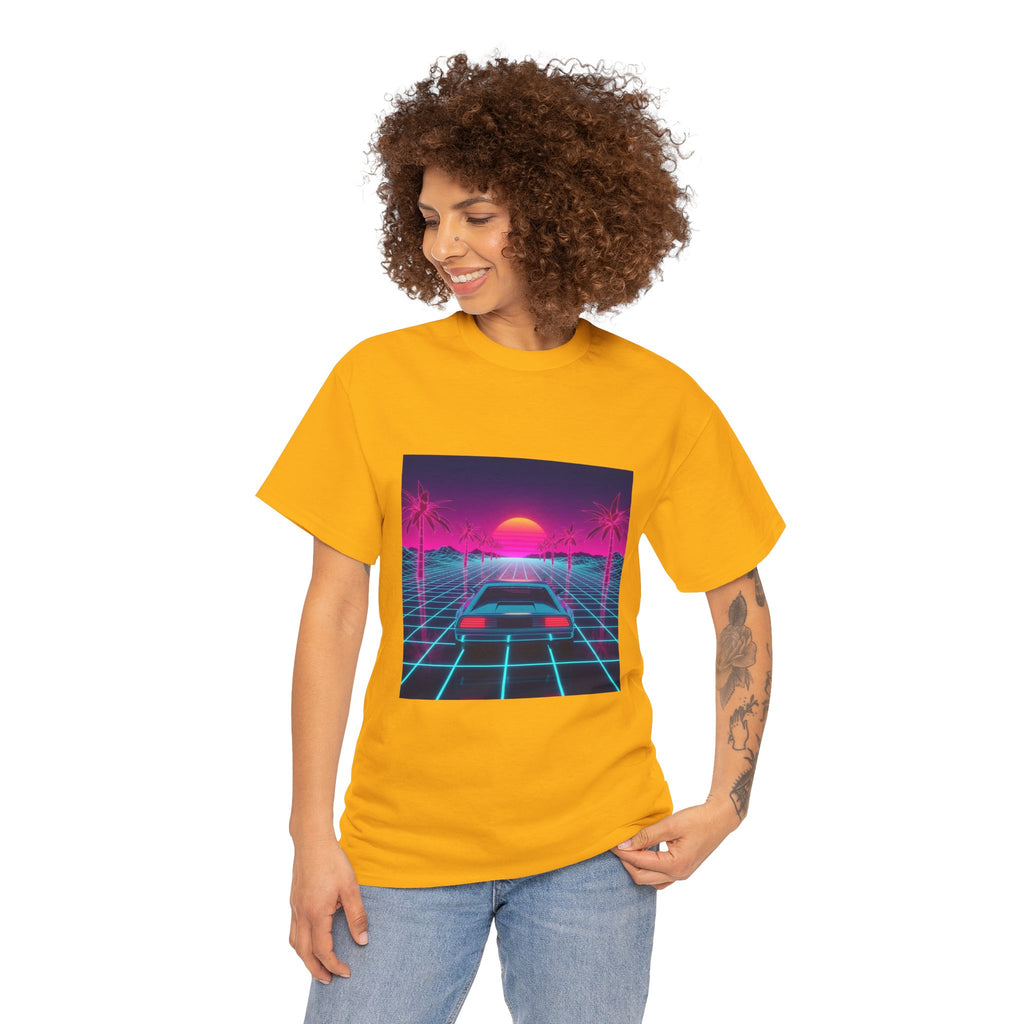 Retro Sunset Drive Tee - Vaporwave 80s Synthwave Car T-Shirt