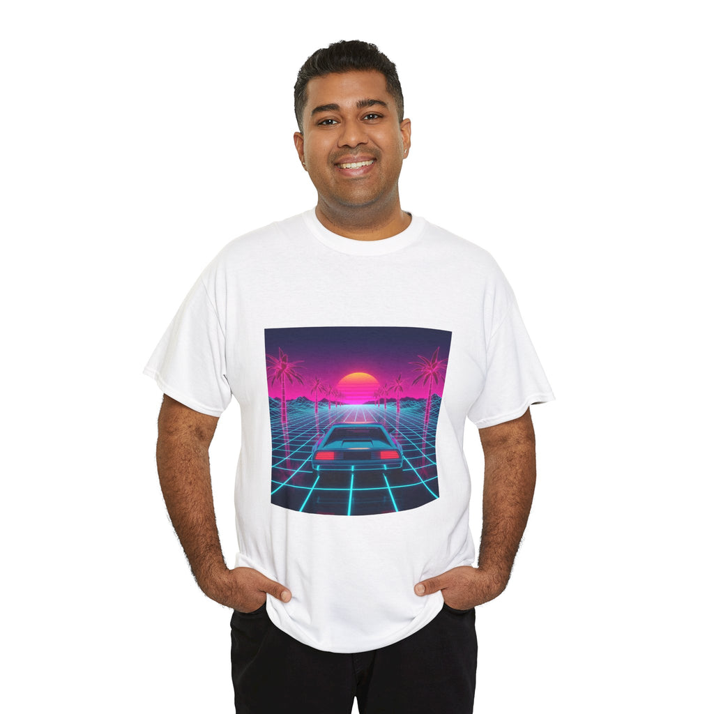Retro Sunset Drive Tee - Vaporwave 80s Synthwave Car T-Shirt