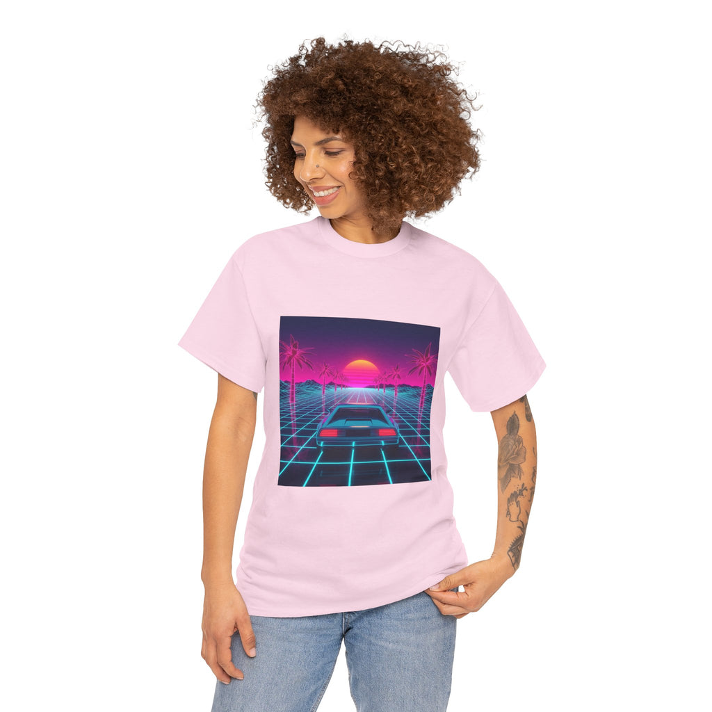 Retro Sunset Drive Tee - Vaporwave 80s Synthwave Car T-Shirt