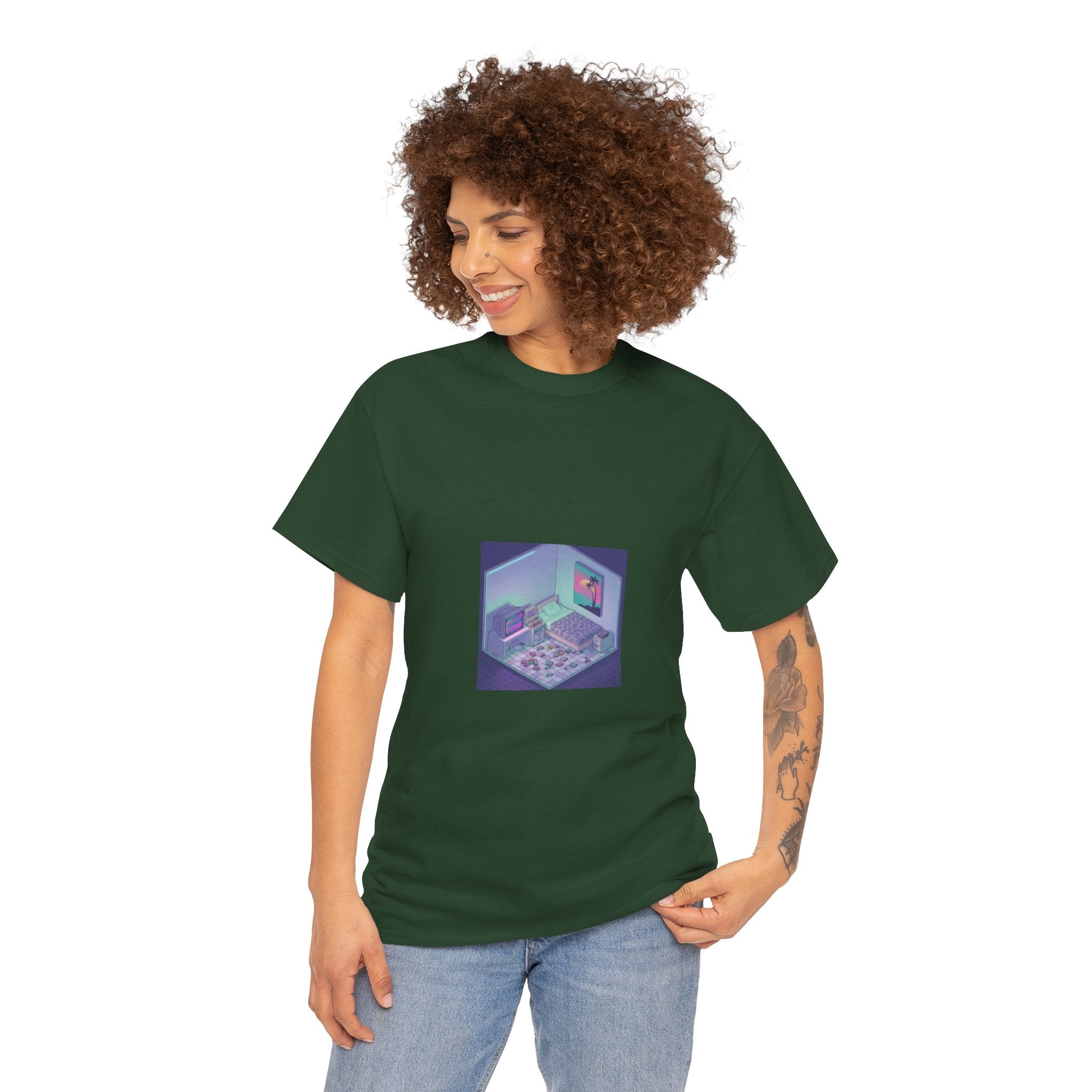 T-Shirt — Retro Vaporwave Computer Room Graphic Tee