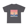 Statue Sunset Tee — Retro Palm Beach Vintage Graphic T-Shirt