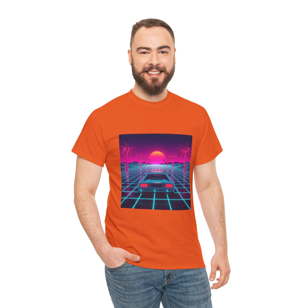 Retro Sunset Drive Tee - Vaporwave 80s Synthwave Car T-Shirt