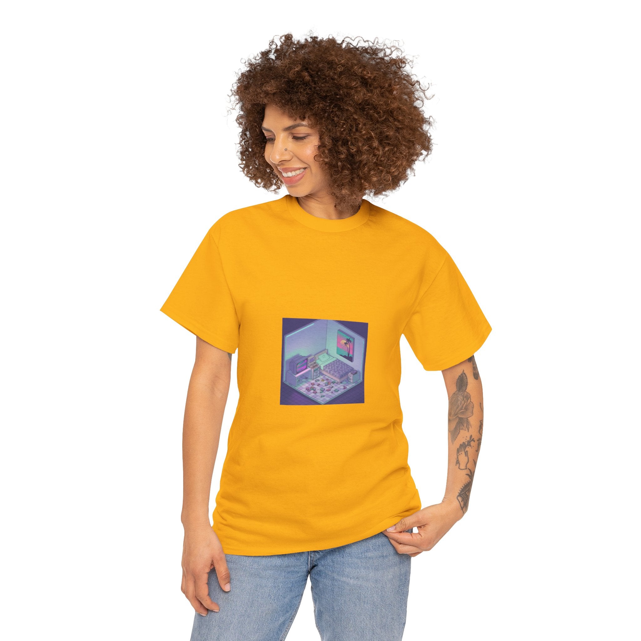 T-Shirt — Retro Vaporwave Computer Room Graphic Tee