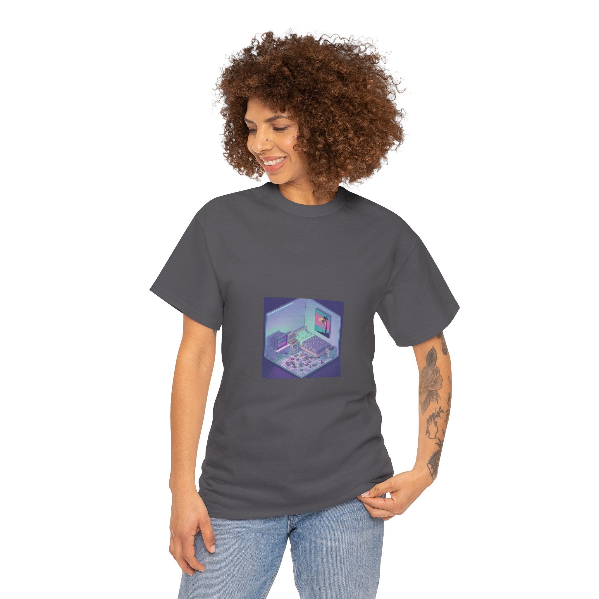 T-Shirt — Retro Vaporwave Computer Room Graphic Tee