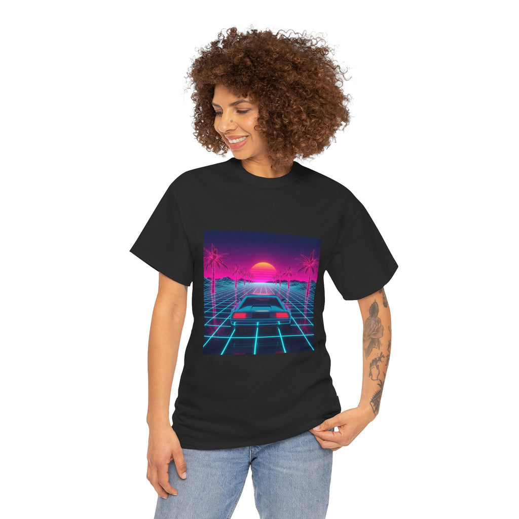 Retro Sunset Drive Tee - Vaporwave 80s Synthwave Car T-Shirt