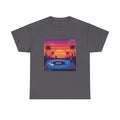 Sunset Vinyl Record T-Shirt — Retro Beachwave Music Tee