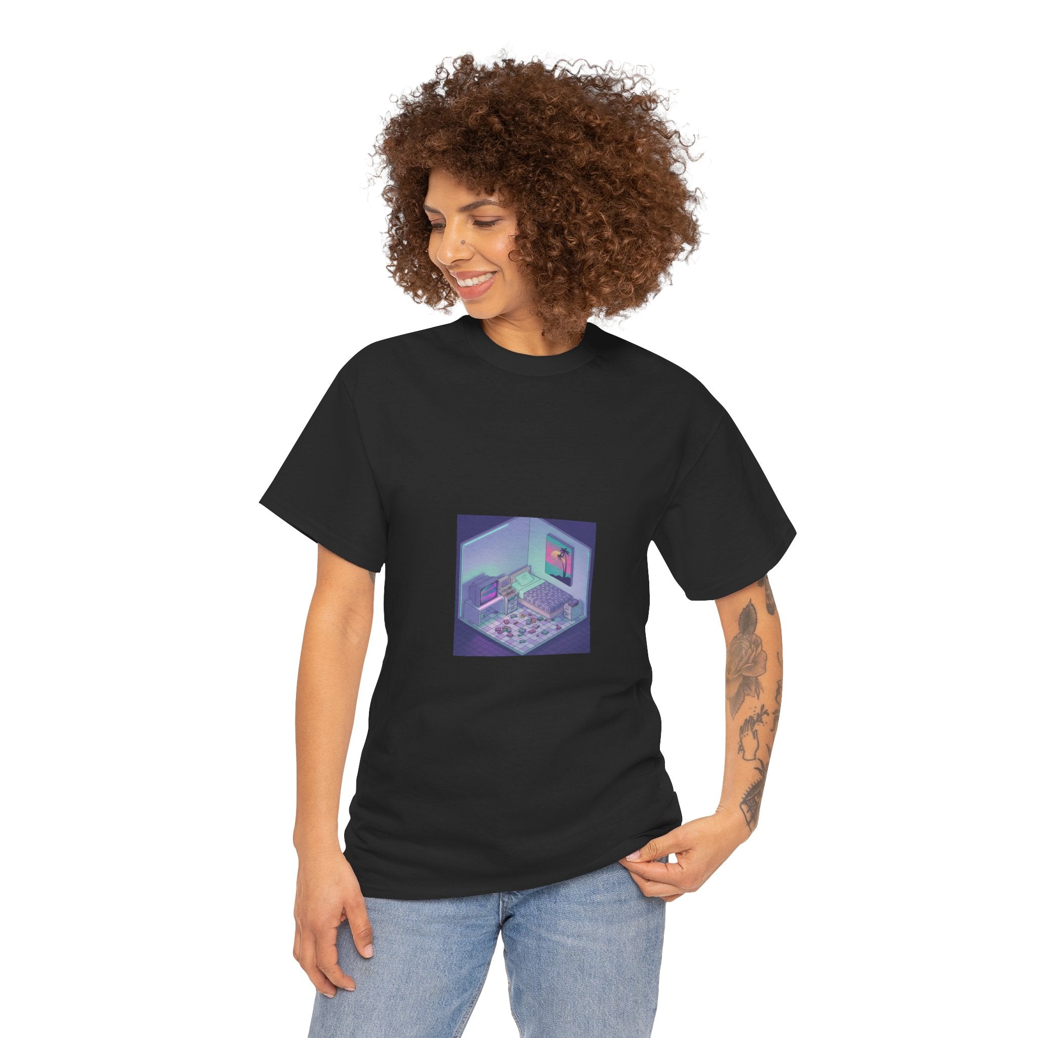T-Shirt — Retro Vaporwave Computer Room Graphic Tee
