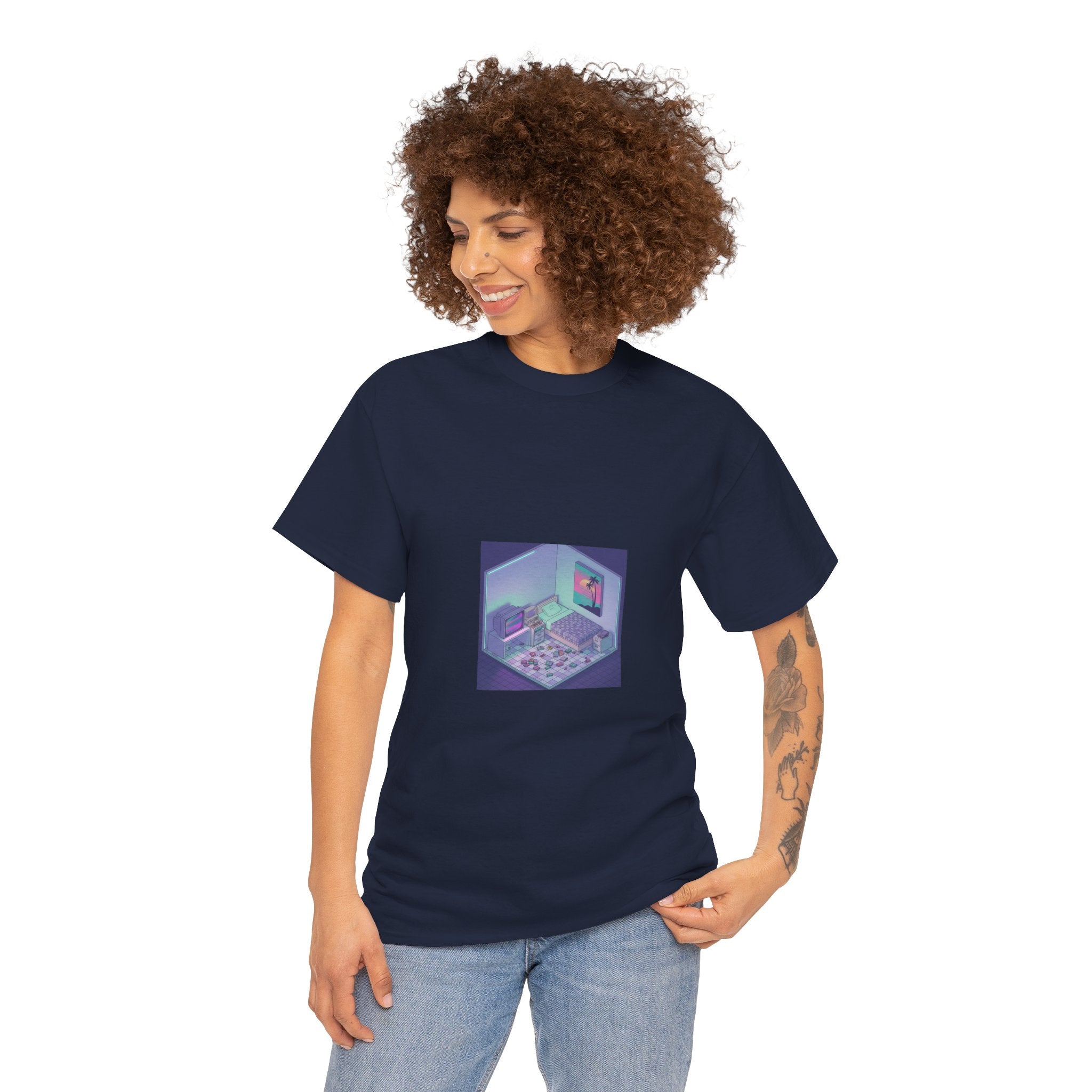 T-Shirt — Retro Vaporwave Computer Room Graphic Tee