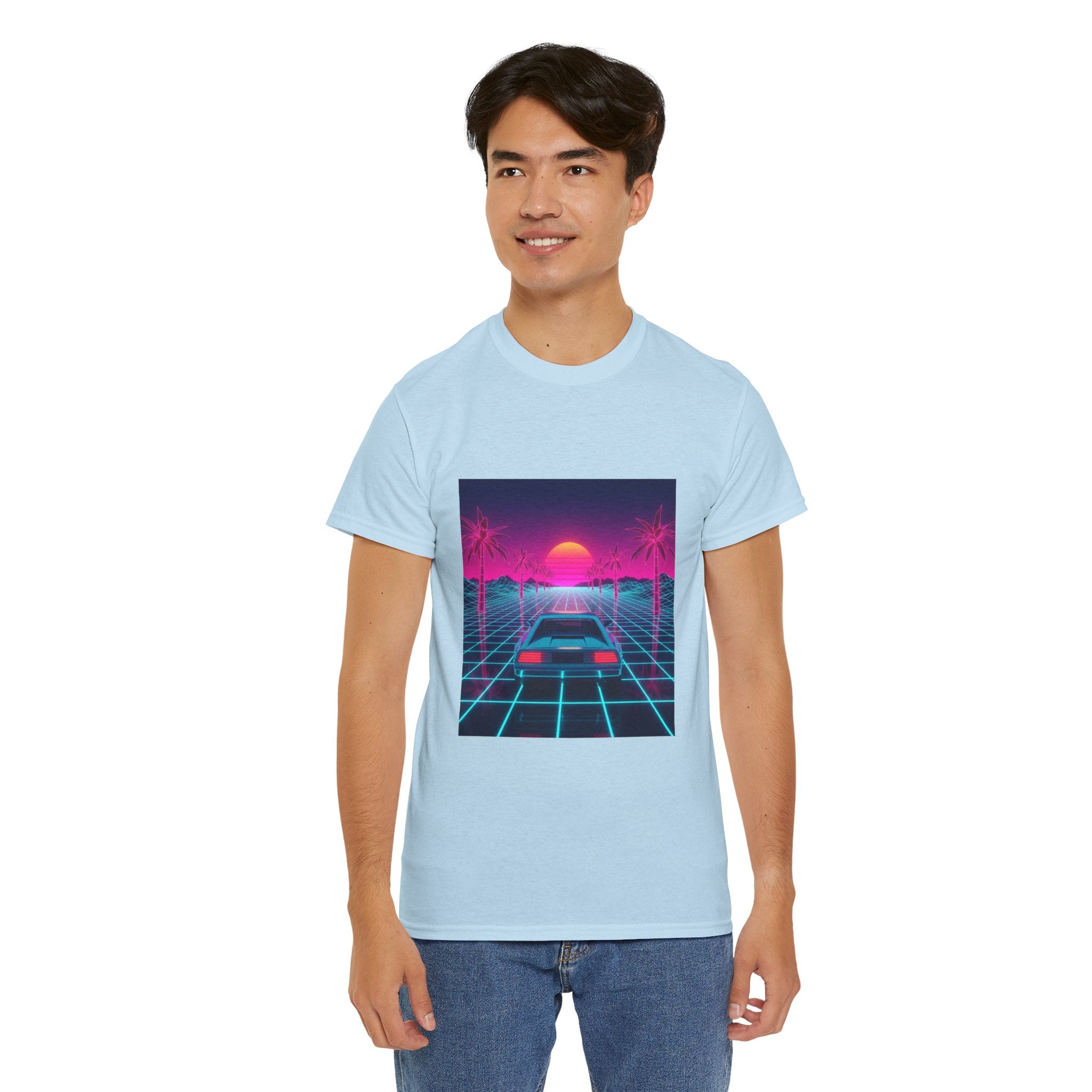Retro Sunset Drive Tee - Vaporwave 80s Synthwave Car T-Shirt