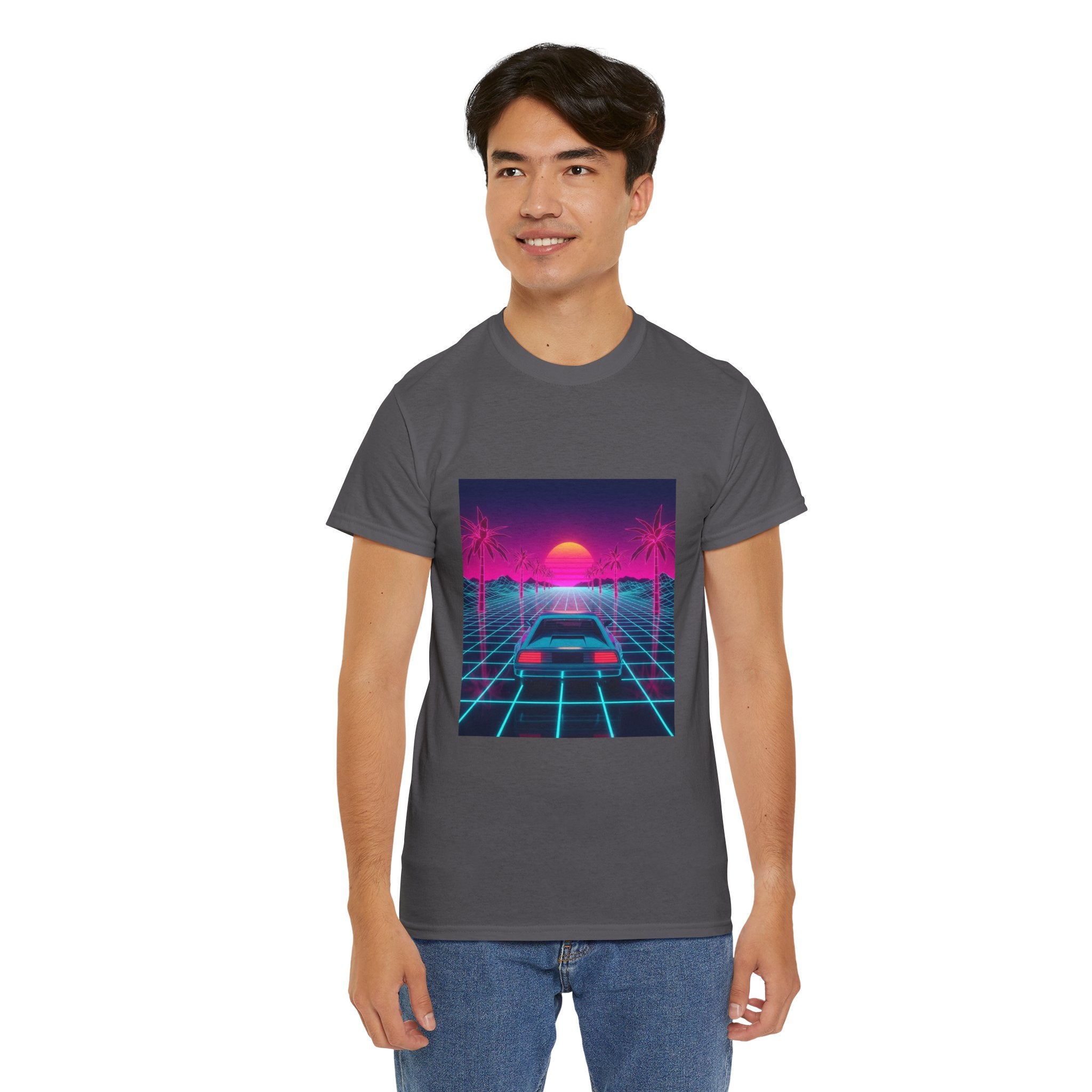 Retro Sunset Drive Tee - Vaporwave 80s Synthwave Car T-Shirt