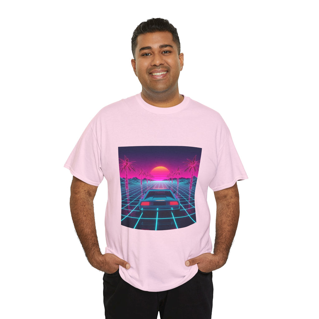 Retro Sunset Drive Tee - Vaporwave 80s Synthwave Car T-Shirt