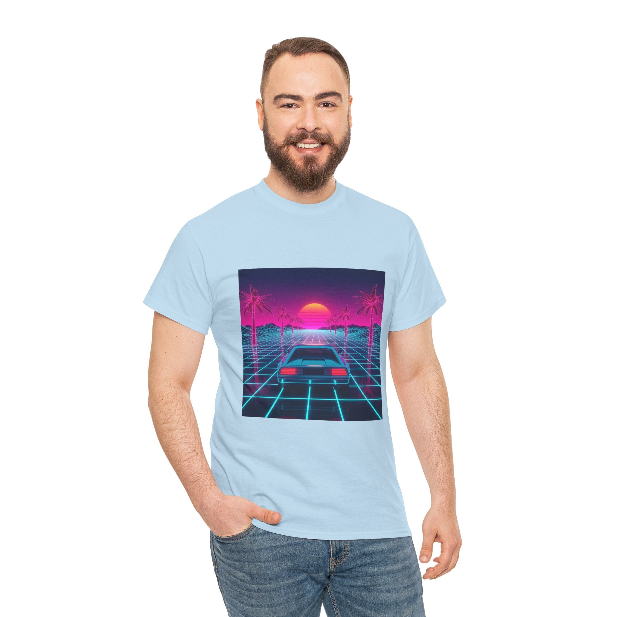 Retro Sunset Drive Tee - Vaporwave 80s Synthwave Car T-Shirt