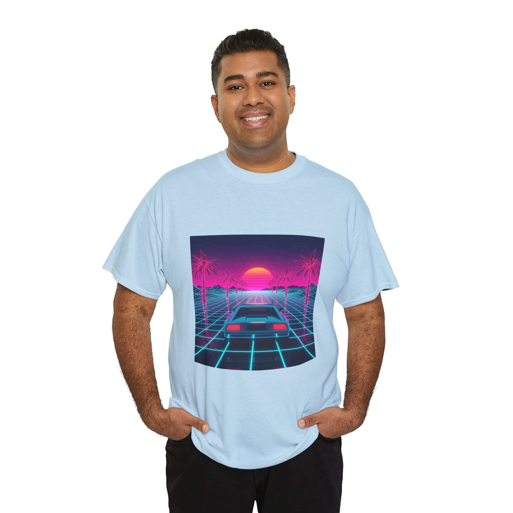Retro Sunset Drive Tee - Vaporwave 80s Synthwave Car T-Shirt