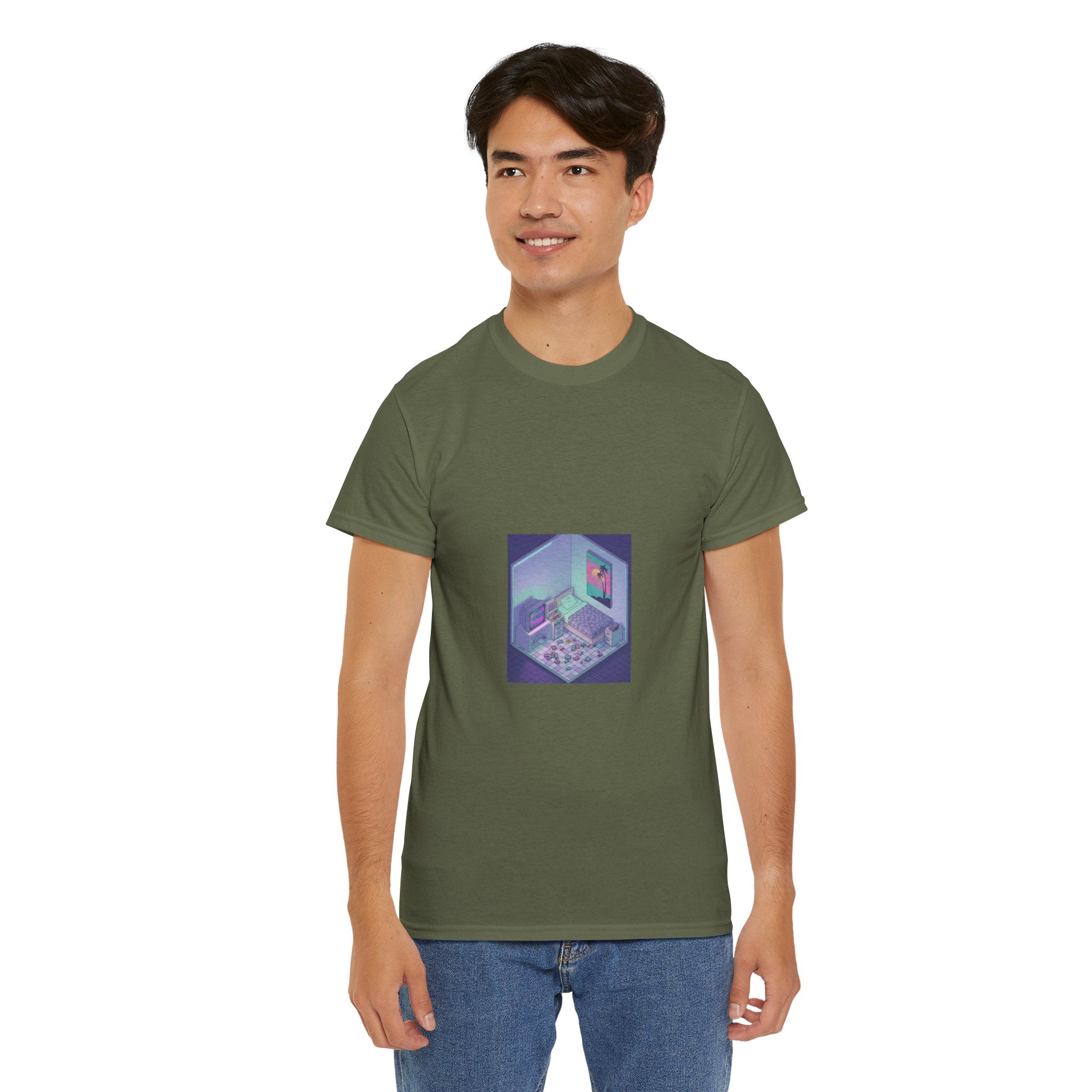 T-Shirt — Retro Vaporwave Computer Room Graphic Tee