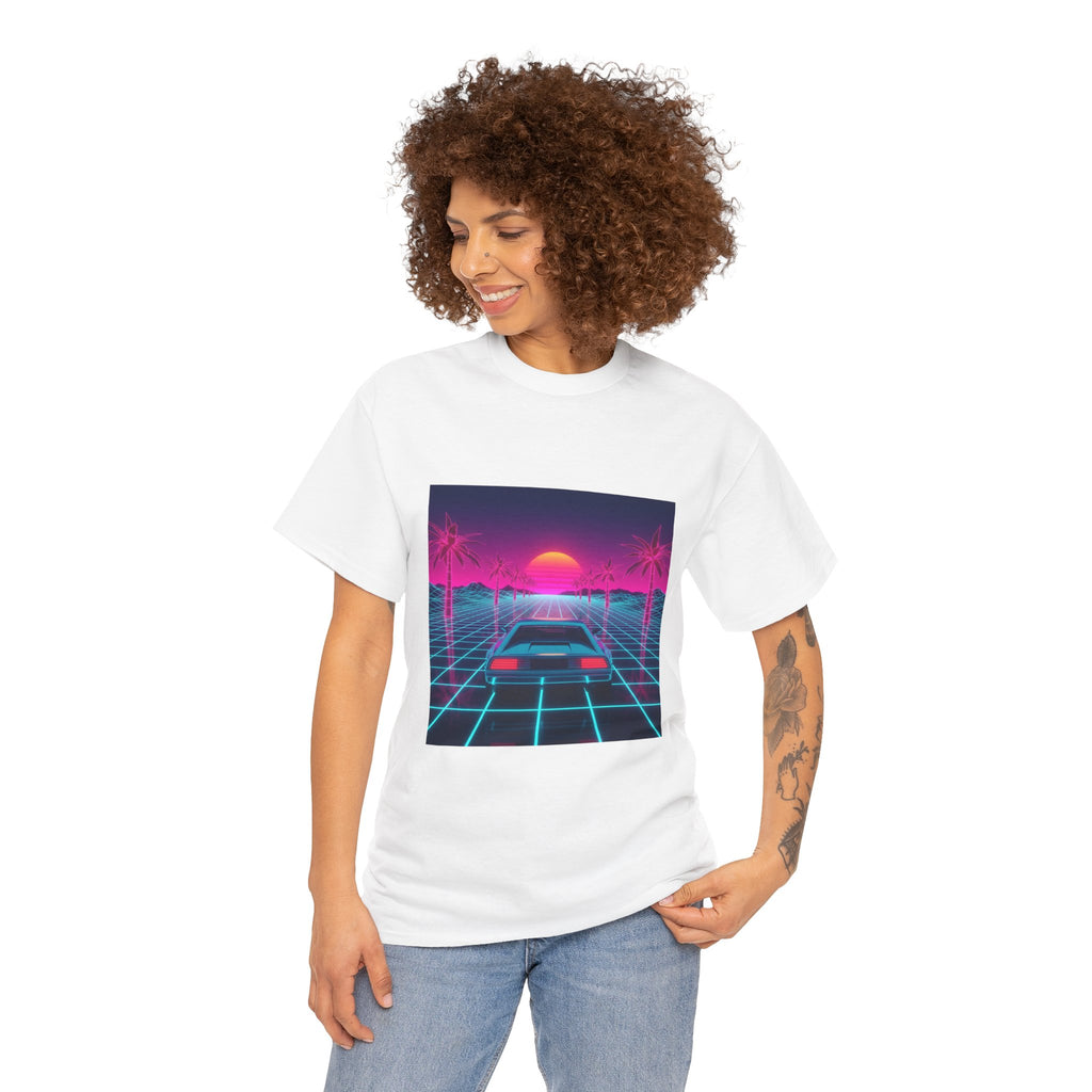 Retro Sunset Drive Tee - Vaporwave 80s Synthwave Car T-Shirt
