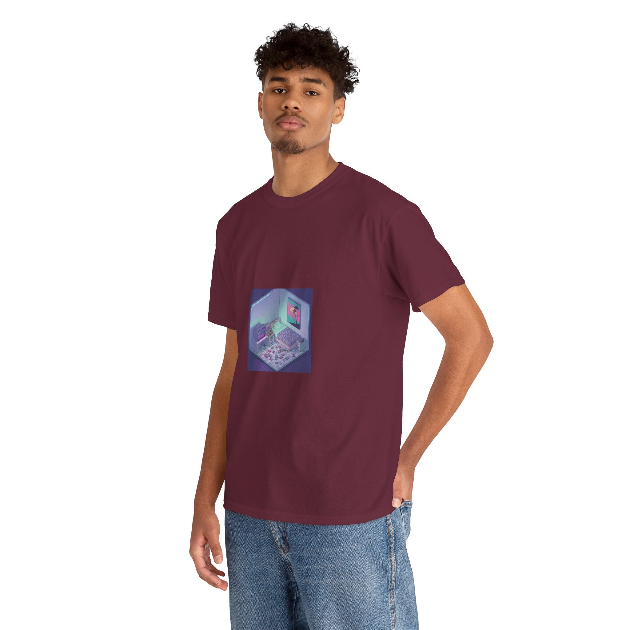 T-Shirt — Retro Vaporwave Computer Room Graphic Tee