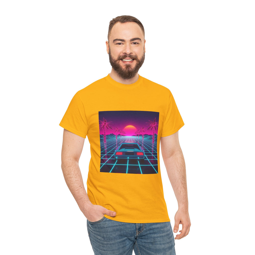 Retro Sunset Drive Tee - Vaporwave 80s Synthwave Car T-Shirt